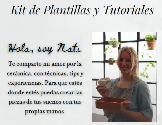 Las plantillas del kit, mostradas una por una
